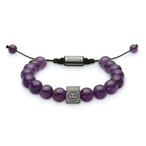 Ametiszt Állítható Karkötő